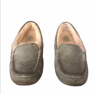 Gray UGG suede slippers